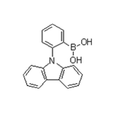 B-[2-(9H-Carbazol-9-yl)phenyl]boronic acid, CAS 1189047-28-6, C18H14BNO2