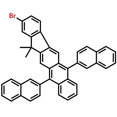 2-溴-13,13-二甲基-6,11-二-2-萘基-13H-茚并[1,2-b]蒽 [1196107-75-1]