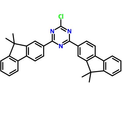 2-氯-4，6-二（9，9-二甲基-9H-芴）-1，3，5-三嗪[1459162-69-6]