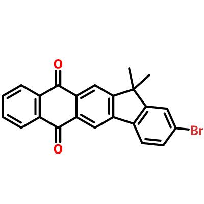 2-溴-13,13-二甲基-6H-茚并[1,2-b]蒽-6,11(13H)-二酮 1196107-73-9 C23H15BrO2
