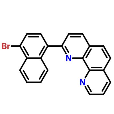 2-（4-溴萘基）-1,10-菲啰啉，C22H13BrN2