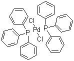 CAS 登录号：13965-03-2, 双三苯基磷二氯化钯, 二(三苯基膦)二氯化钯