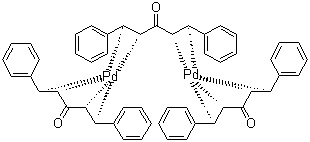 CAS 登录号：51364-51-3 (52409-22-0；60748-47-2), 三(二亚苄基丙酮)二钯