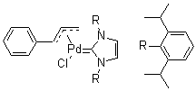 CAS 登录号：884879-23-6, [1,3-双(2,6-二异丙基苯基)咪唑-2-亚基][3-苯基丙烯基]氯化钯