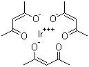 CAS 登录号：15635-87-7, 三(乙酰丙酮根)合铱(III)