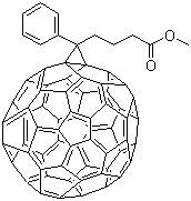 CAS 登录号：160848-22-6, 3'-苯基-3'H-环丙[1,9][5,6]富勒烯-C60-Ih-3'-丁酸甲酯