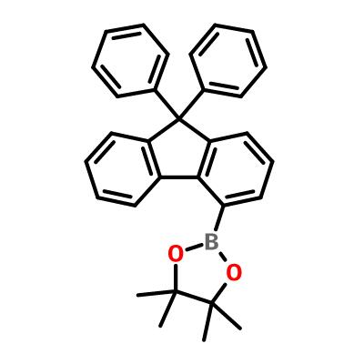 2-(9,9-二苯基-9H-芴-4-基)-4,4,5,5-四甲基-1,3,2-二氧杂硼烷 CAS 1259280-37-9 C31H29BO2