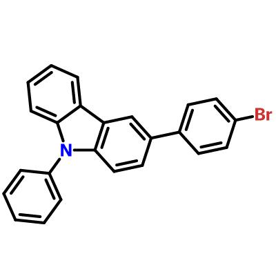 3-(4-溴苯基)-9-苯基-9H-咔唑 1028647-93-9 C24H16BrN