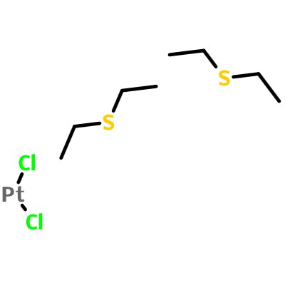 顺式二氯二(二乙基硫醚)铂(II) 15442-57-6 C8H20Cl2PtS2 顺式二(二乙基硫醚)二氯化铂(II)