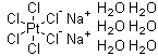 CAS 登录号：19583-77-8, 六氯铂酸钠, 六氯代铂酸钠六水合物