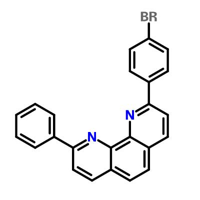 2-(4-溴苯基)-9-苯基-1,10-邻菲咯啉 CAS 197442-25-4 C24H15BrN2