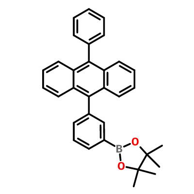 4,4,5,5-tetramethyl-2-(3-(10-phenylanthracen-9-yl)phenyl)-1,3,2-dioxaborolane CAS 1023674-81-8 C32H29BO2